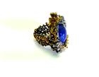 Anello argento, ottone, lapis,zirconi