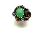 Anello in argento, ottone,quarzo